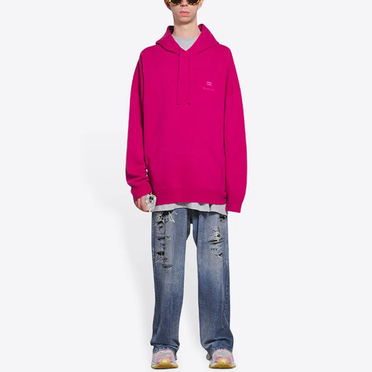 Balenciaga Sweatshirts Men Rose Red-2
