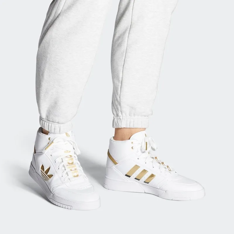 adidas originals Drop Step White Gold Metallic-6