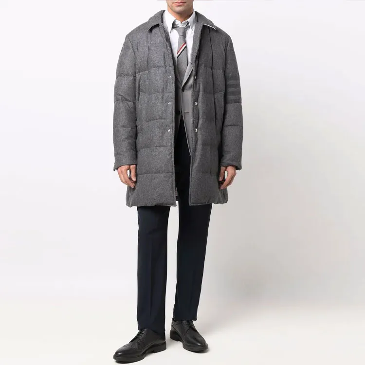 THOM BROWNE 4 Bar Padded Coat-1
