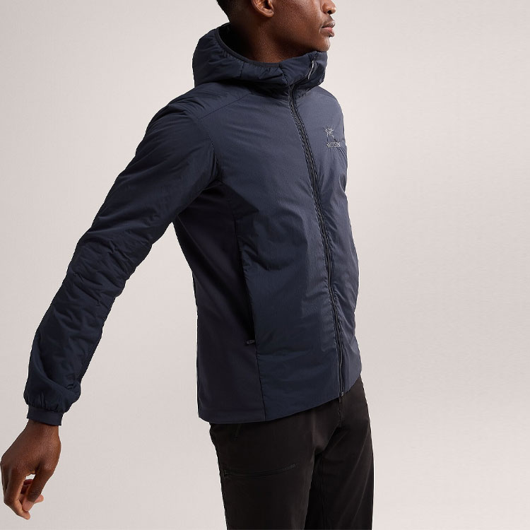 Arcteryx Atom Hoody Logo-embroidered Hooded Jacket Smoke