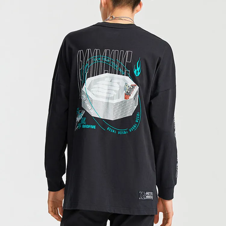 LiNing Badfive T Shirt Men's Black-3