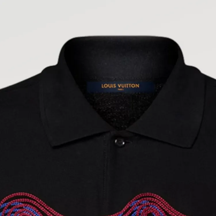 LOUIS VUITTON Embroidered Cotton Pique Polo-3