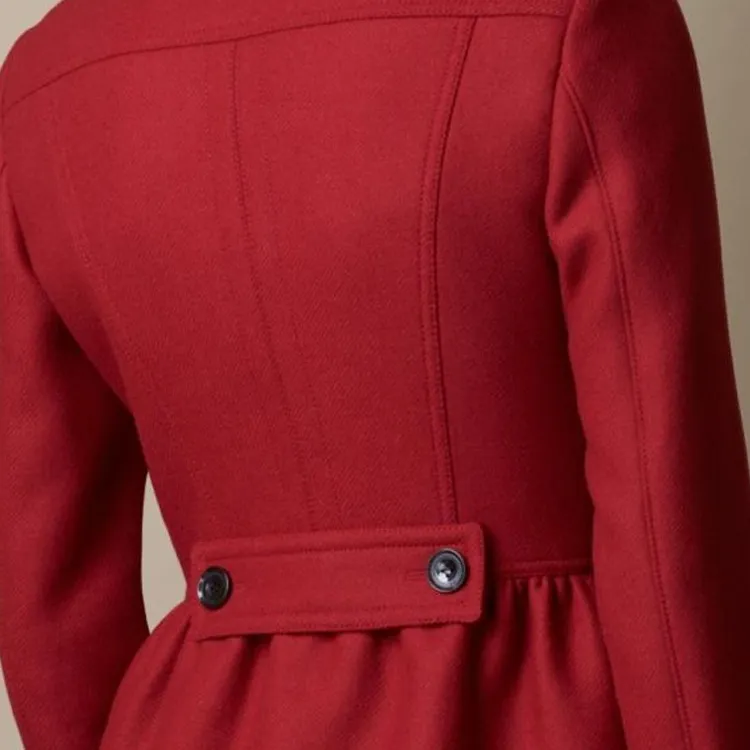 Burberry Coats Women's Red-1