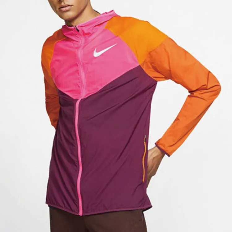 Nike Jackets Men Bordeaux Burgundy/Laser Fuchsia/Cinder Orange-3