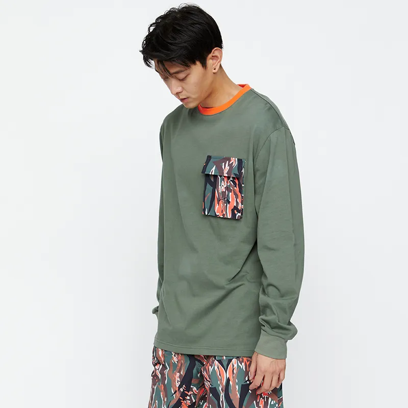 CLOT T Shirts Men Olive Green-4