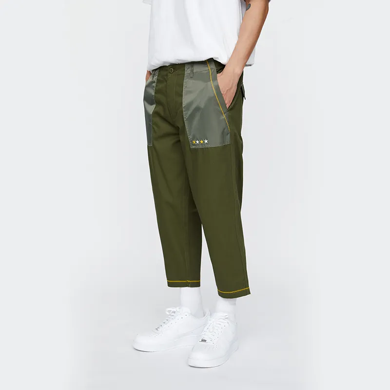 CLOTTEE Casual Pants Men's Green-3
