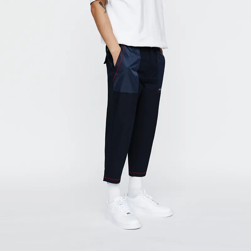 CLOT Tapered Pants Moderate Casual Pants Men's Navy Blue-3