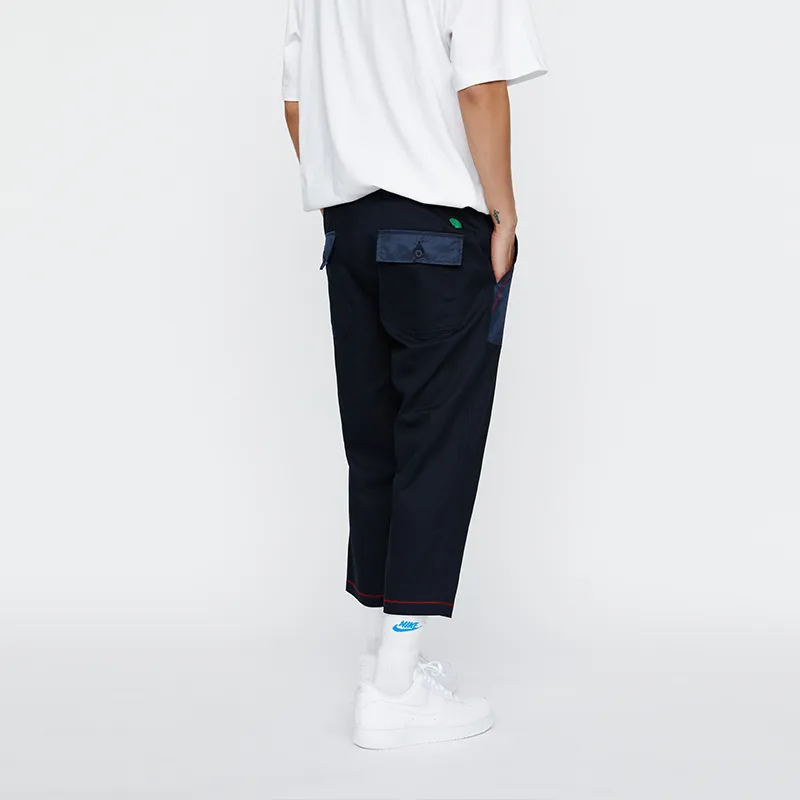 CLOT Tapered Pants Moderate Casual Pants Men's Navy Blue-4