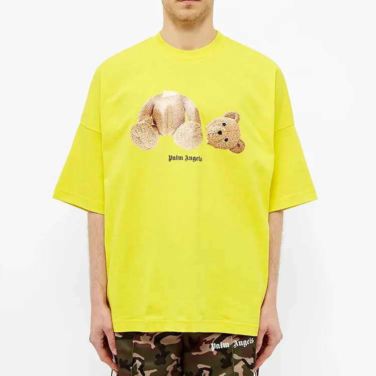 PALM ANGELS T-Shirts Men Yellow-3