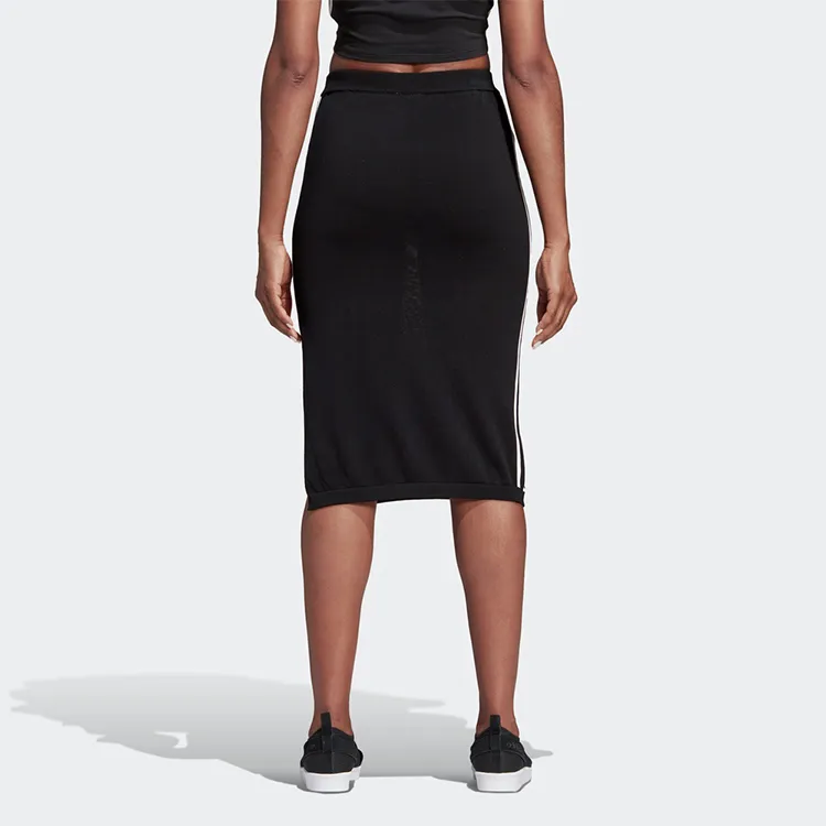 Adidas Originals Casual Long Skirts Women's Black-3