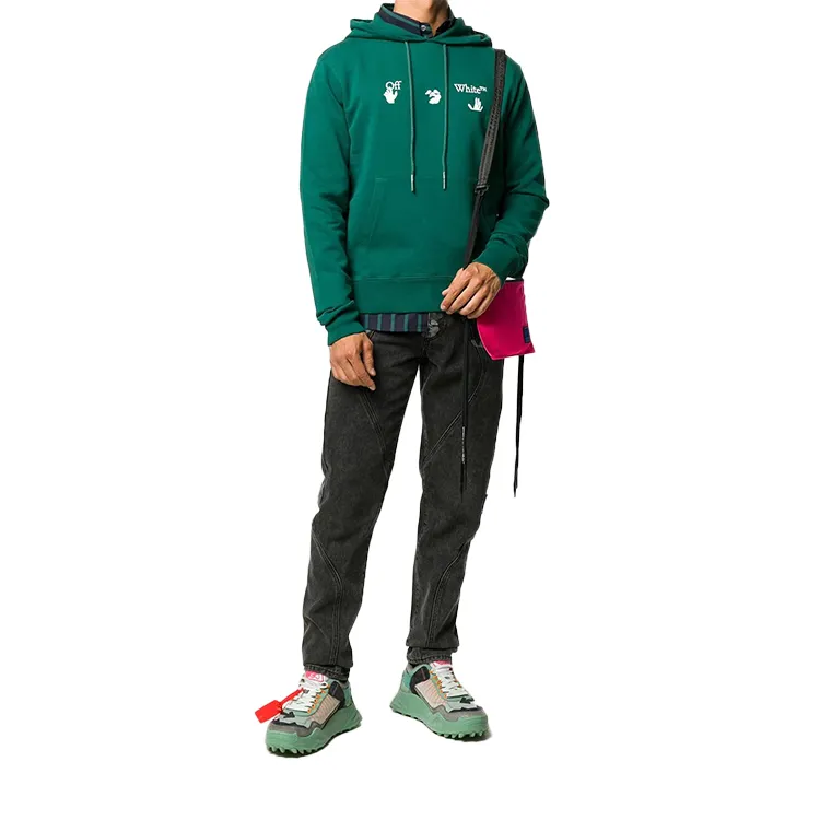 OFF WHITE FW20 Sweatshirts Men Green-3