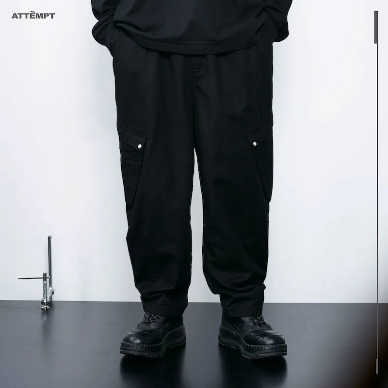 ATTEMPT Straight Moderate Casual Pants Unisex-1