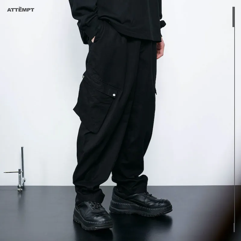 ATTEMPT Straight Moderate Casual Pants Unisex-2