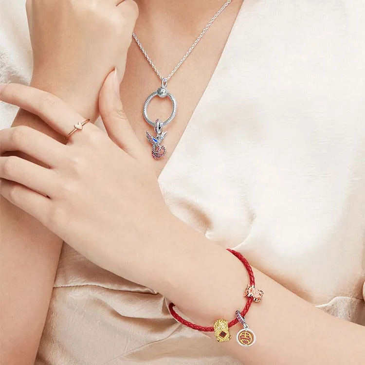 Pandora Necklaces Women's Gold-2