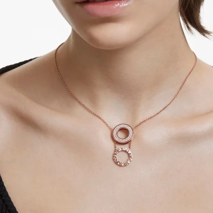Swarovski Admiration Artificial Crystal Necklaces Women's Rose Gold-4