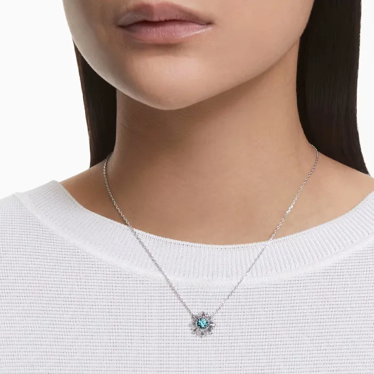Swarovski Idyllia Rhodium-Plated Necklaces Women's-4