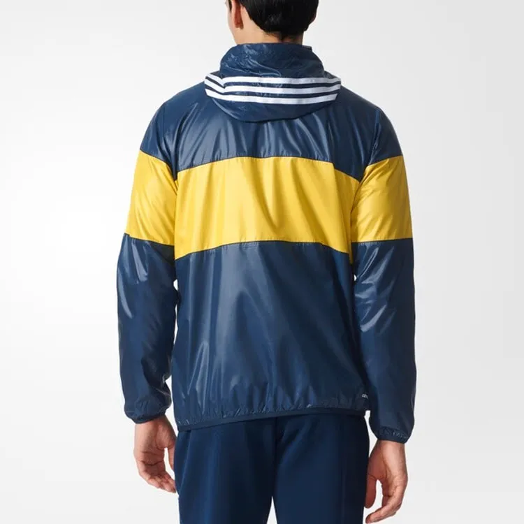 Adidas Outer Jacket Jacket Men's Yellow Blue-3