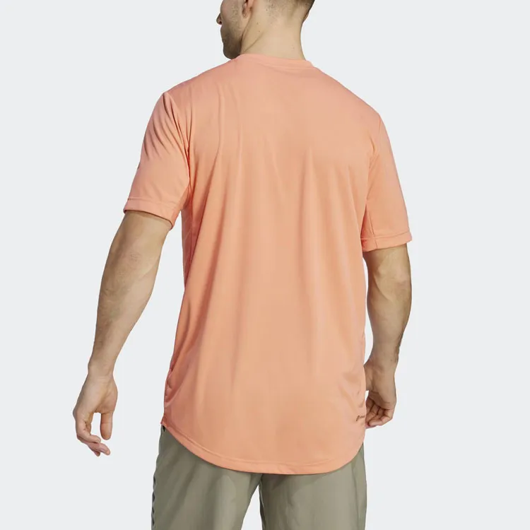 Adidas T Shirts Men Orange-2