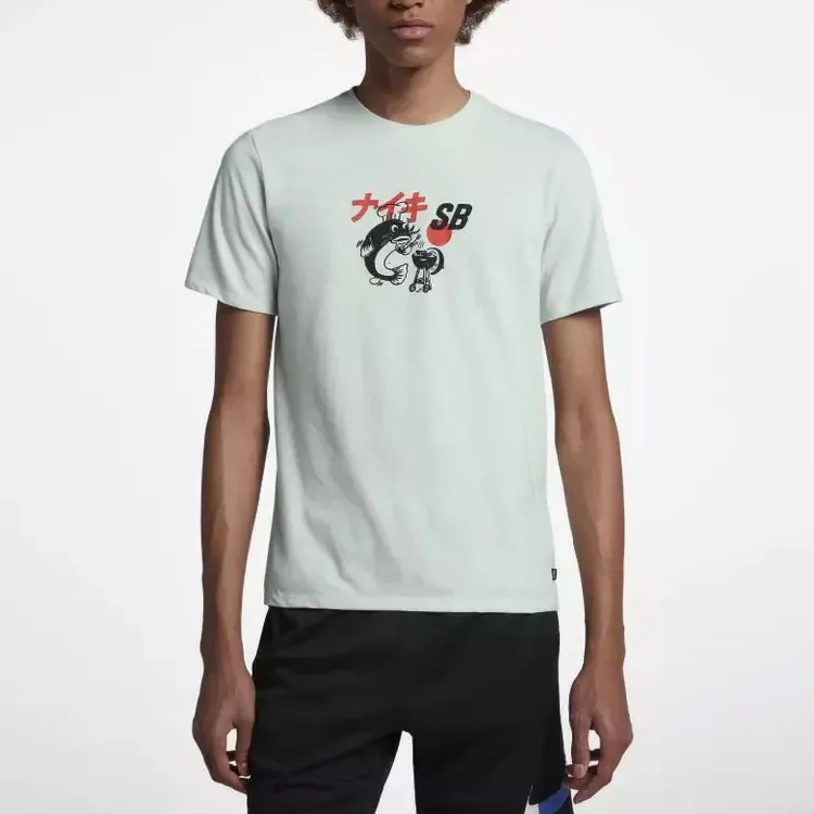 Nike T Shirts Men Green-1