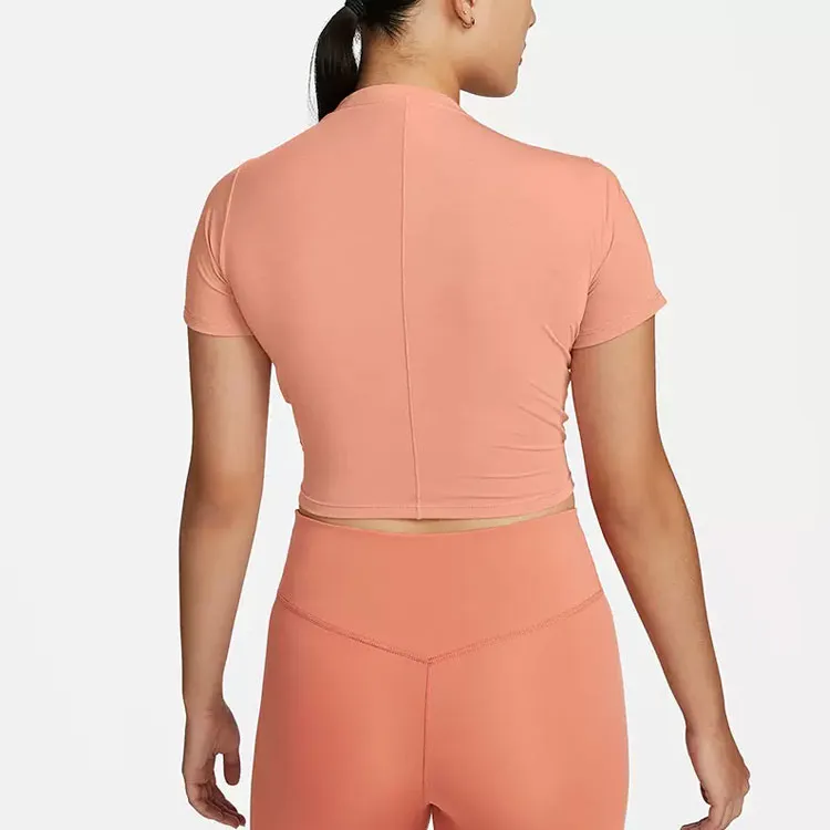 Nike Crop Tops Women's Light Madder Root Umber-4