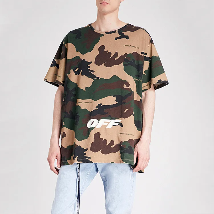 OFF WHITE T Shirts Unisex Camouflage-1