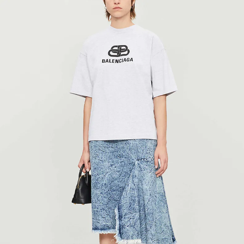 Balenciaga T Shirt Women's Gray-2