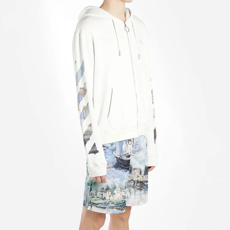 OFF WHITE Diag Colored Arrow Zip Hoodie-4