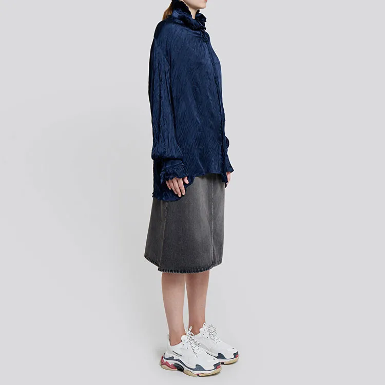 Balenciaga Shirts Women's Blue-5