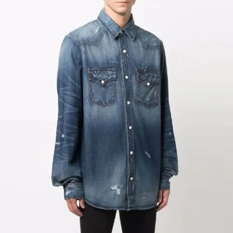 AMIRI Shirts Men Blue-3