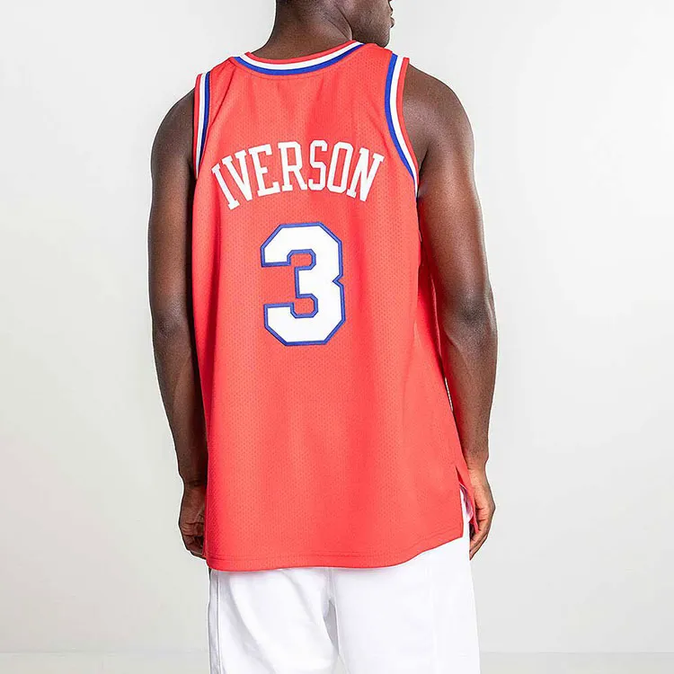 Mitchell Ness Authentic 76ERS 02 03 Allen Iverson 'Victory ' Jersey-2