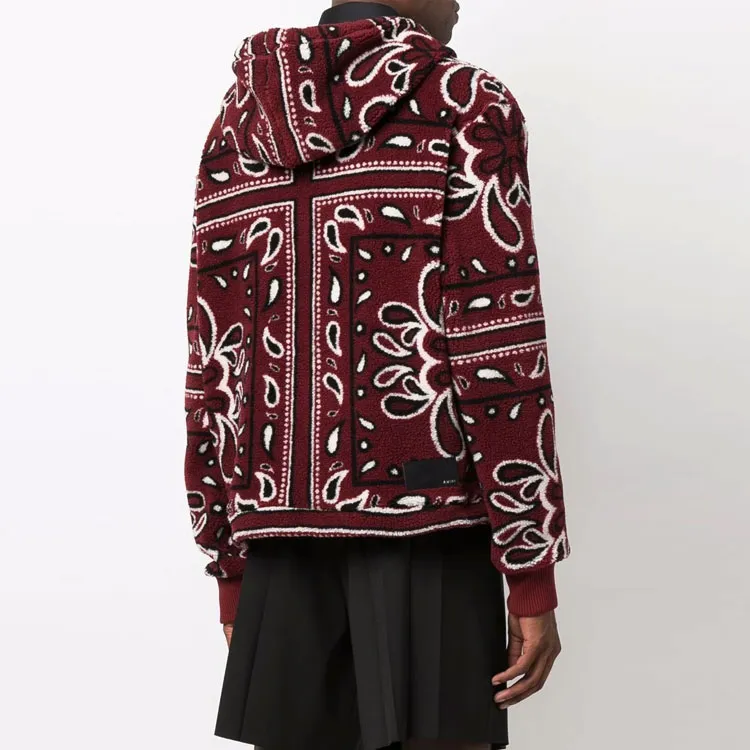 AMIRI Printed Bandana Polar Fleece Hoodie-3