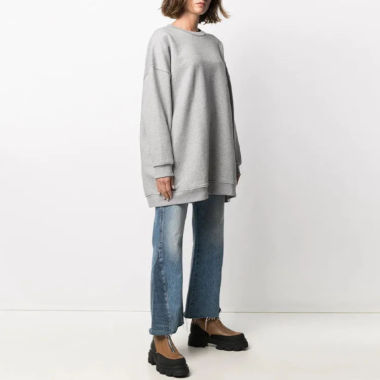 GANNI Software Isoli Drop Shoulder Sweatshirt 'Paloma Melange'-3