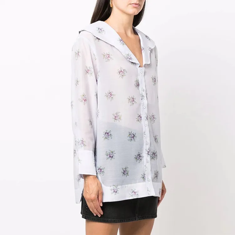 GANNI Organza Top 'Heather'-2