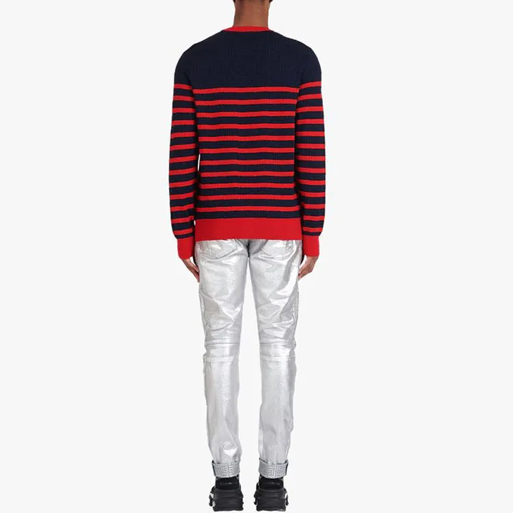 BALMAIN Sweaters Men Navy Blue-4
