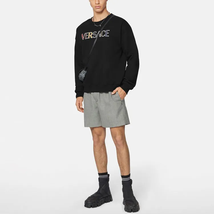 VERSACE Sweatshirts Men Black-1