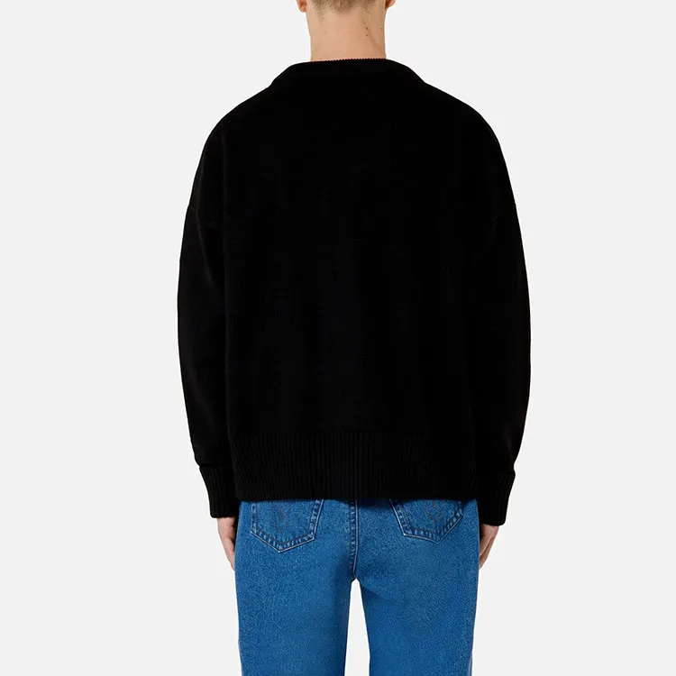 Ami Paris Ami De Coeur Merino Wool Oversize Cardigan-2