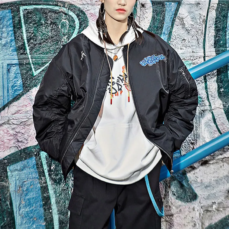 Kappa Solid Color Baseball Collar Puffer Jacket Unisex-2