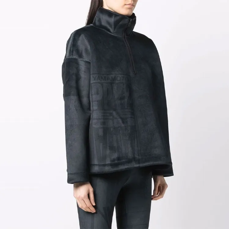 Y 3 Loose Fit Sweater Women's Black-1