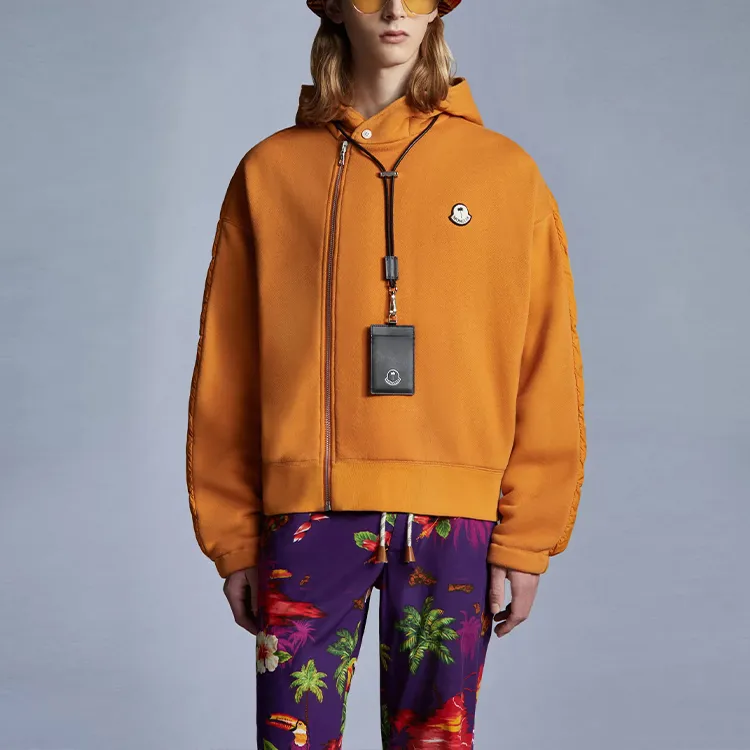 Palm Angels X MONCLER GENIUS MONCLER GENIUS X PALM ANGEL Down Jackets Unisex Orange-1