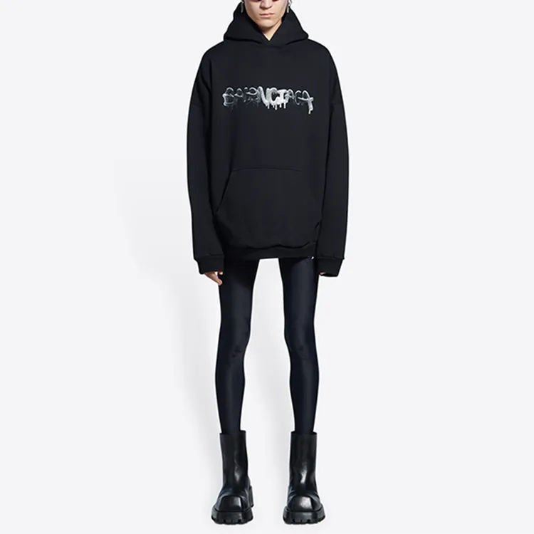 Balenciaga Wide Fit Slime Hoodie-9