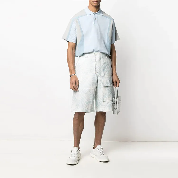 Jacquemus Cargo Shorts Men Light Blue-3
