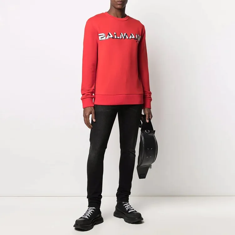 BALMAIN Sweatshirts Men Red-1