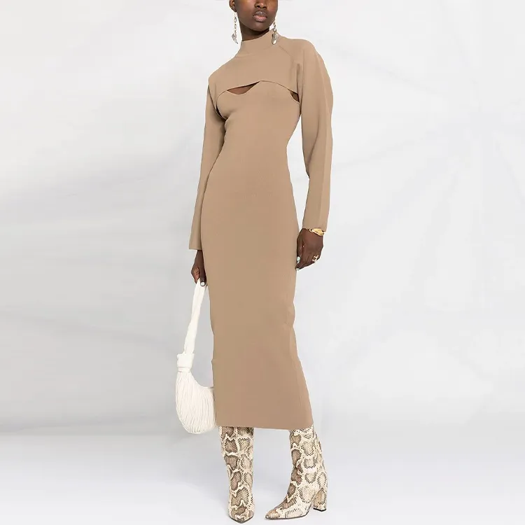 NANUSHKA Long-Sleeved Dresses Women's Brown-1