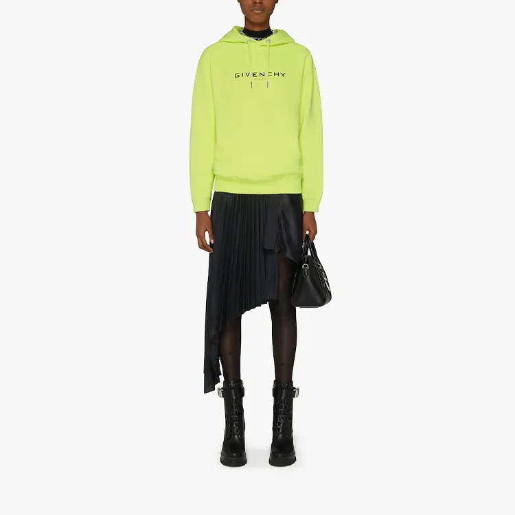 Givenchy Long Sleeve Hoodie 'Fluo Yellow'-1