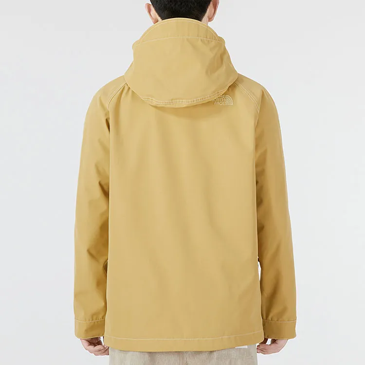 THE NORTH FACE Water Resistant Windproof Wear Resistant Windbreaker Jacket Unisex Yellow-4