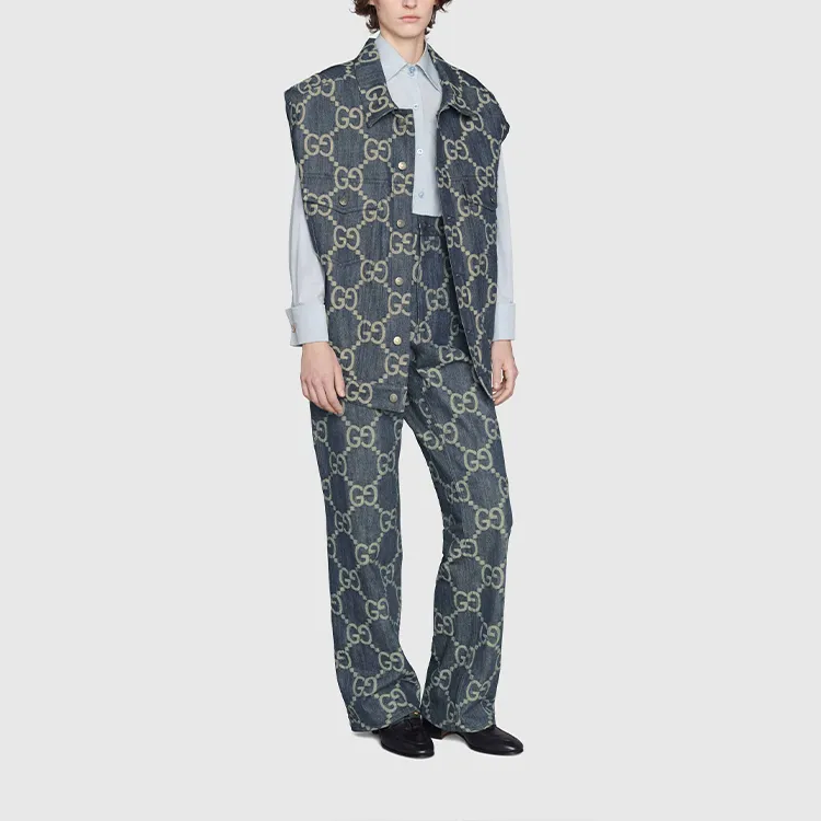 GUCCI Pineapple SS22 Vest Men's Blue-2