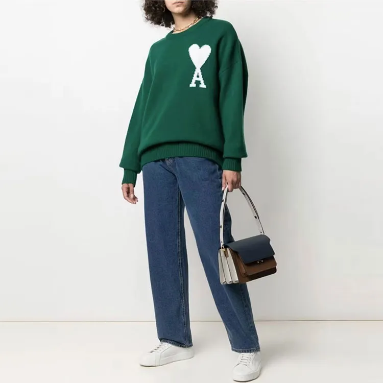 Ami Oversize Crewneck Sweater-1
