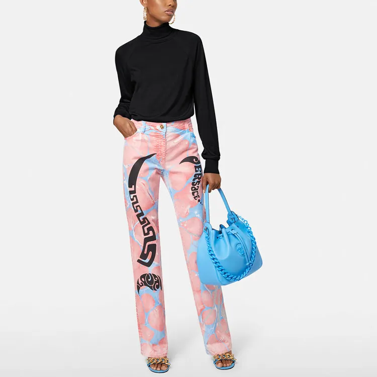VERSACE SS22 Slim Fit Sweater Women's Black-1