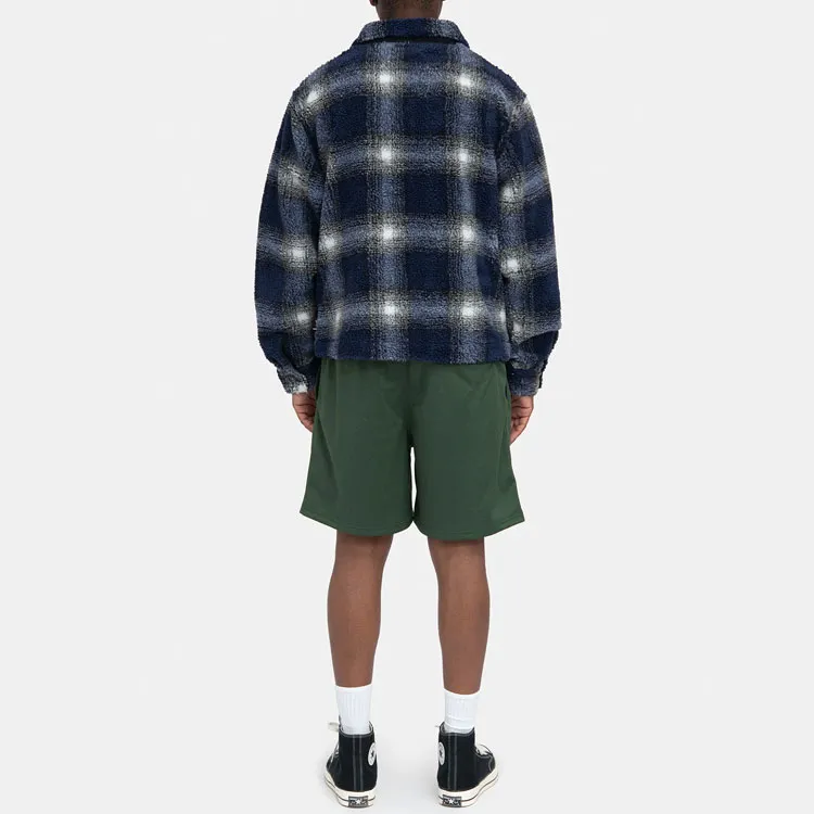 Stussy Shadow Plaid Sherpa Zip-8
