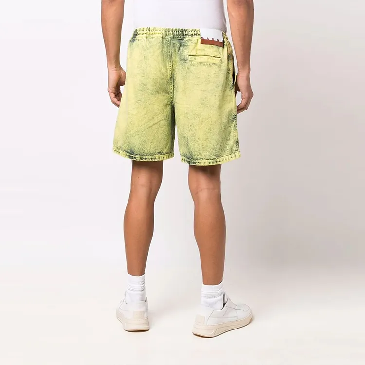 MARNI Denim Shorts Men Green-2